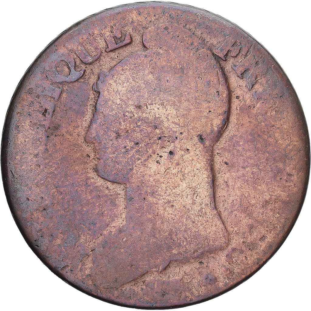 Moneda, Francia, Dupré, 5 Centimes, AN 7/5, Strasbourg, BC, Cobre, Gadoury:126