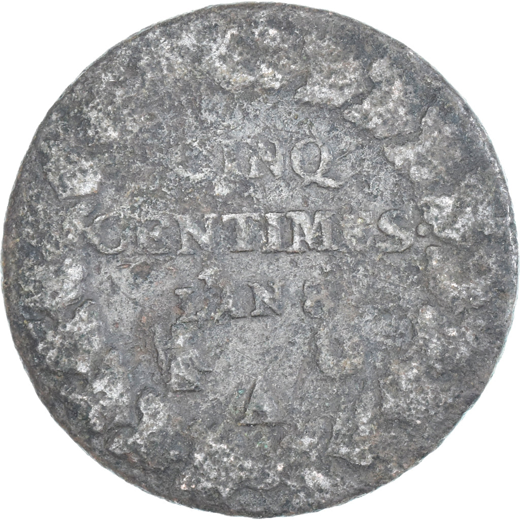 Munten, Frankrijk, Dupré, 5 Centimes, AN 8, Paris, ZG, Koper, Gadoury:126