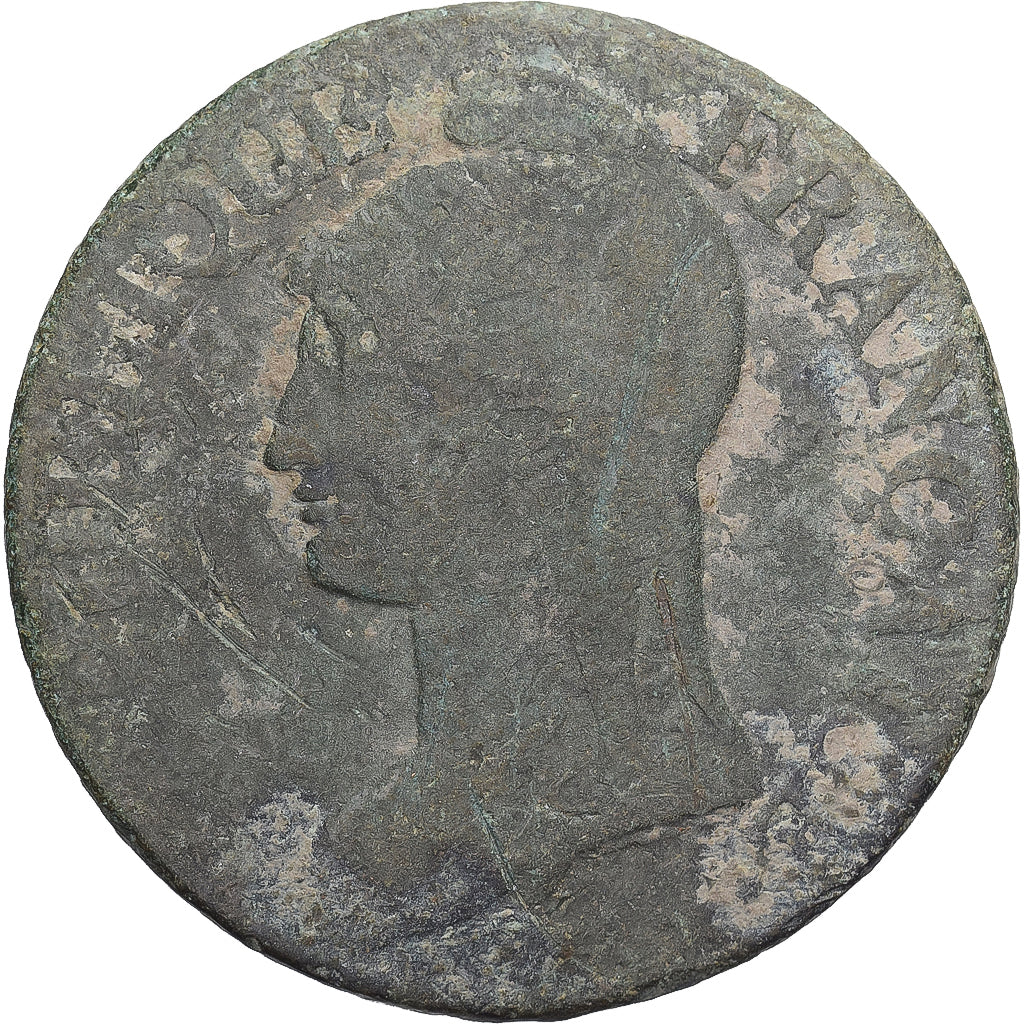 Moneda, Francia, Dupré, 5 Centimes, AN 8, Paris, BC, Cobre, Gadoury:126
