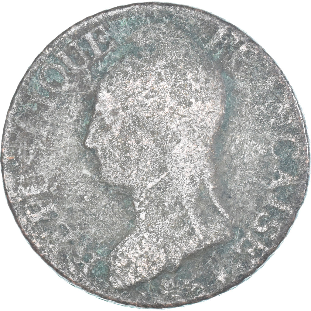 Moeda, França, Dupré, 5 Centimes, AN 8, Paris, F(12-15), Cobre, Gadoury:126