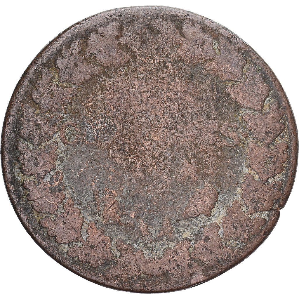 Moneda, Francia, Dupré, 5 Centimes, AN 8, Metz, BC+, Cobre, Gadoury:126