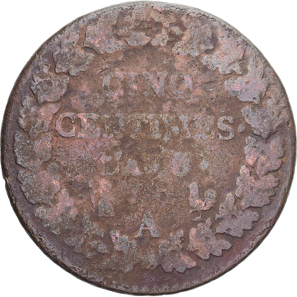 Munten, Frankrijk, Dupré, 5 Centimes, AN 8, Paris, FR, Koper, Gadoury:126