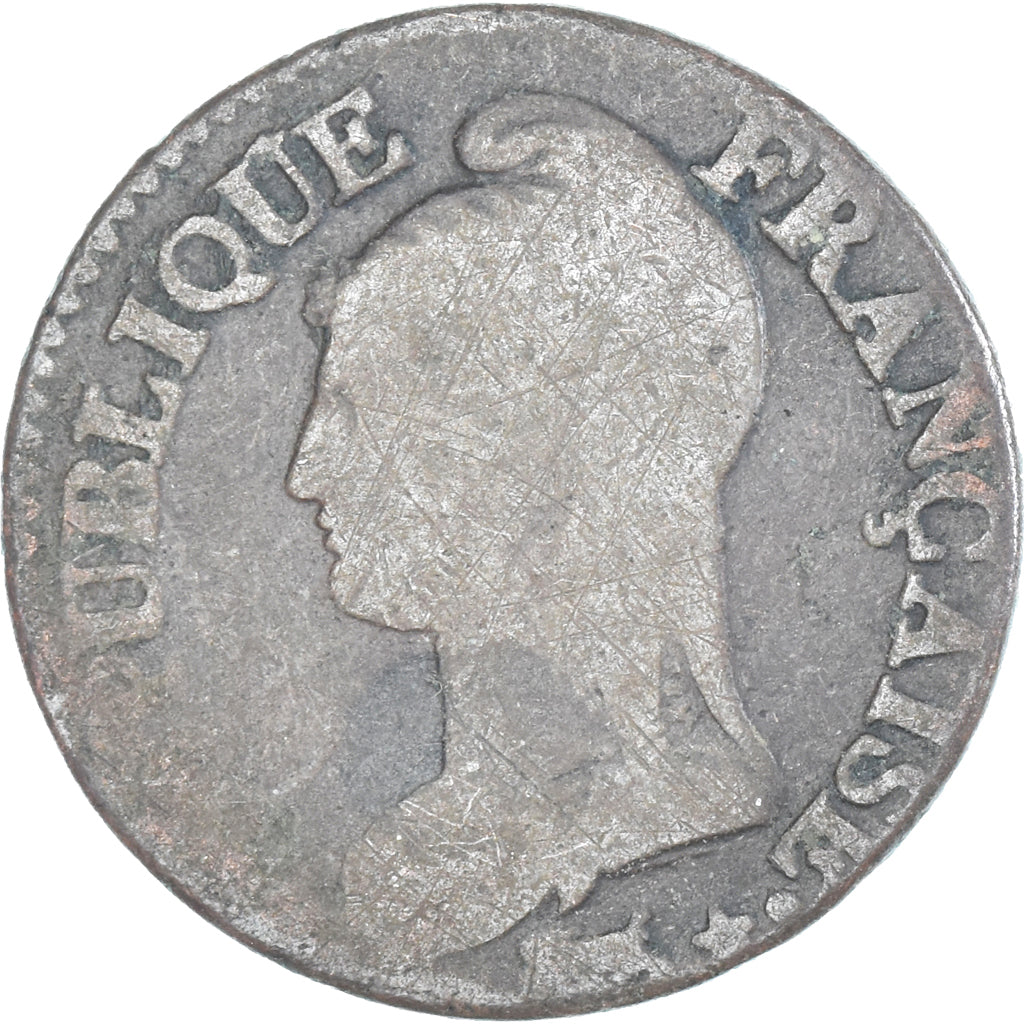 Moneta, Francja, Dupré, 5 Centimes, AN 8, Paris, VF(20-25), Miedź, Gadoury:126