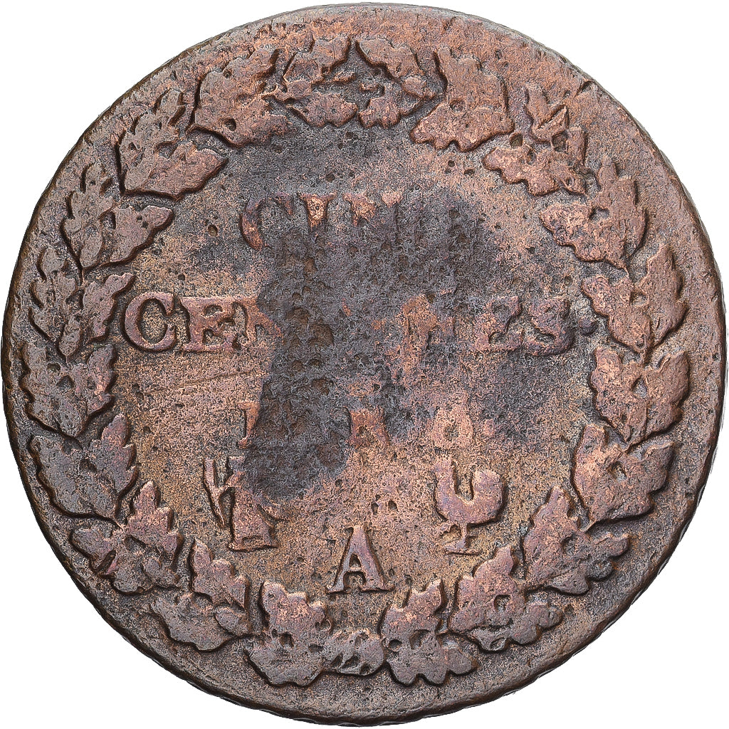 Munten, Frankrijk, Dupré, 5 Centimes, AN 8, Paris, FR, Koper, Gadoury:126