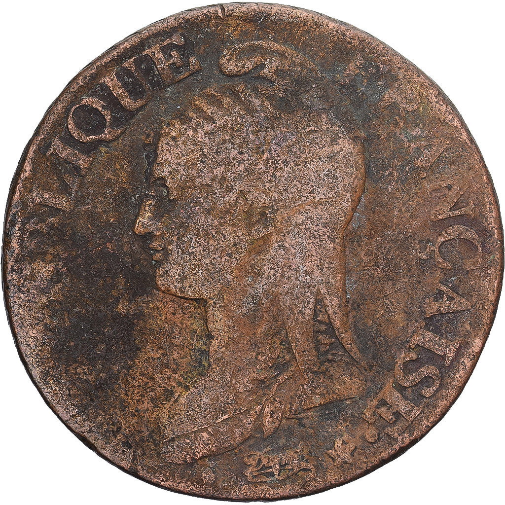 Munten, Frankrijk, Dupré, 5 Centimes, AN 8, Paris, FR, Koper, Gadoury:126