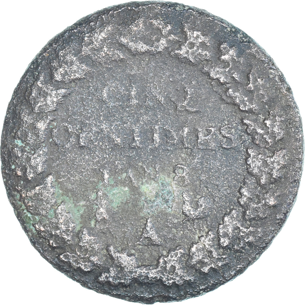 Moeda, França, Dupré, 5 Centimes, AN 8, Paris, VG(8-10), Cobre, Gadoury:126