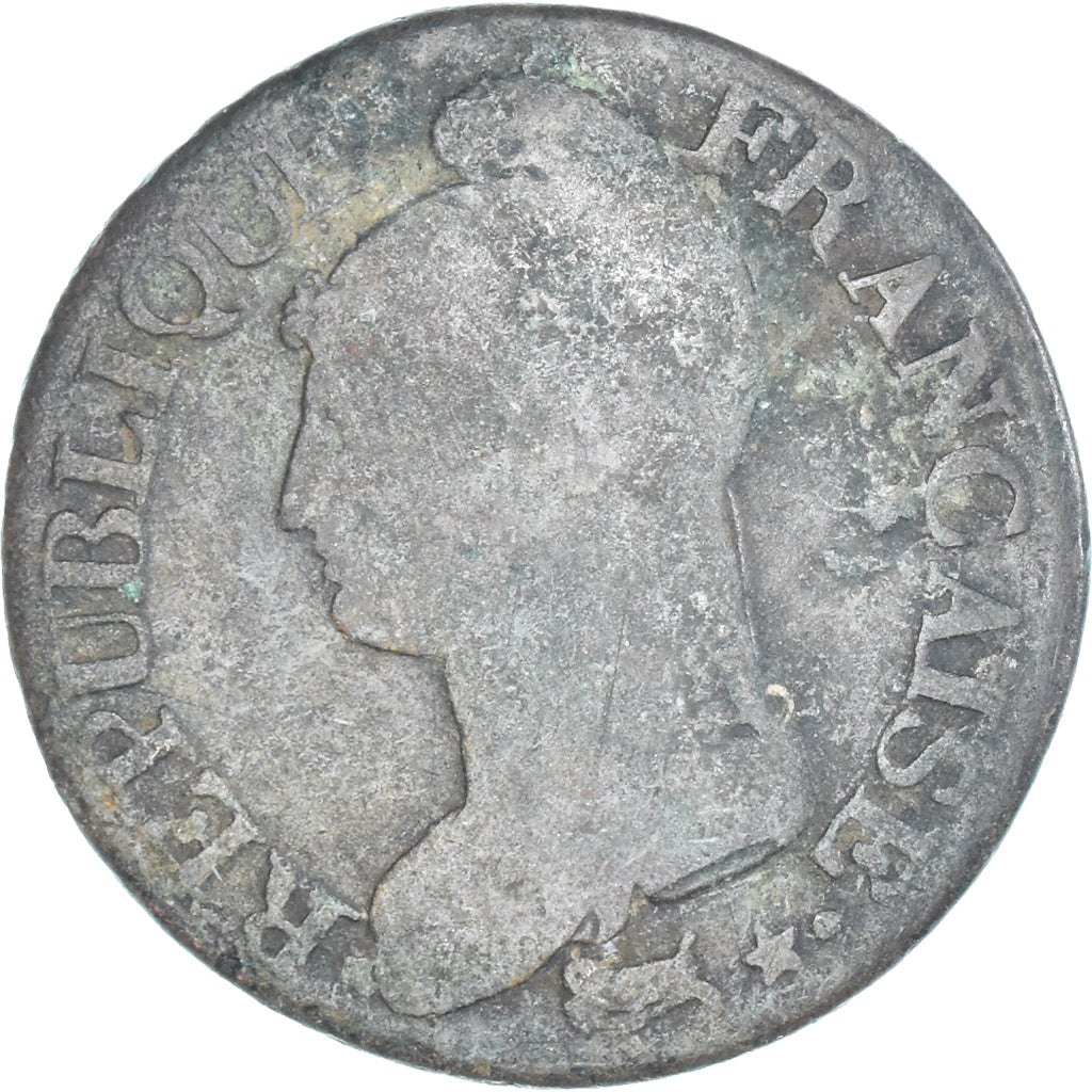 Moeda, França, Dupré, 5 Centimes, AN 8/5, Paris, F(12-15), Cobre, Gadoury:126a