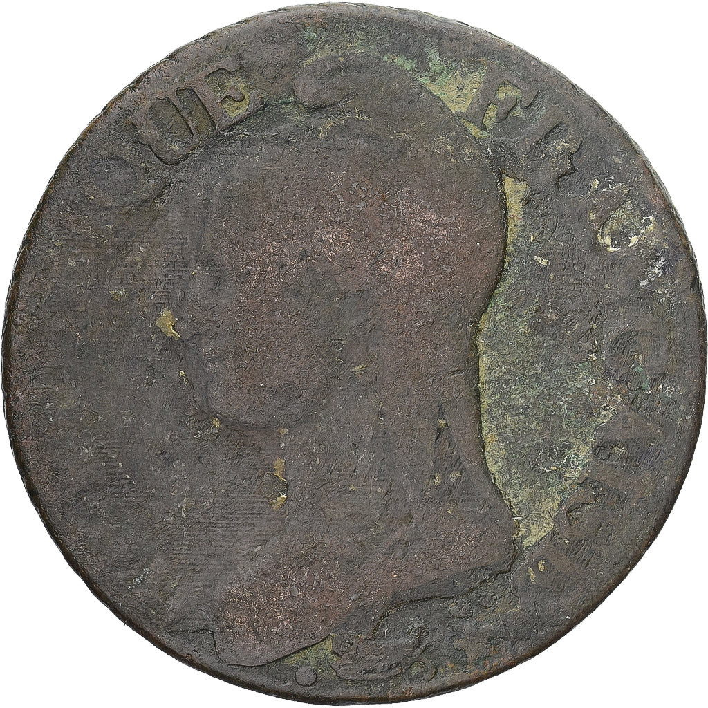 Moneda, Francia, Dupré, 5 Centimes, AN 8/5, Paris, BC, Cobre, Gadoury:126a