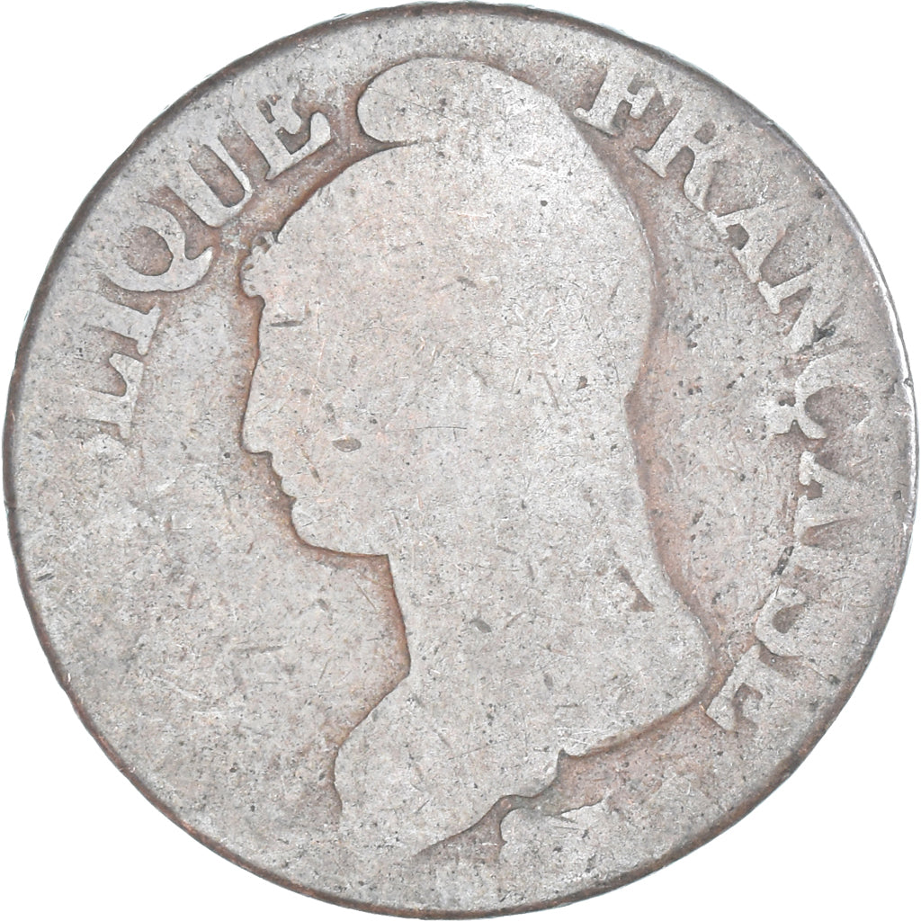 Moneda, Francia, Dupré, 5 Centimes, AN 8/5, Paris, BC, Cobre, Gadoury:126a