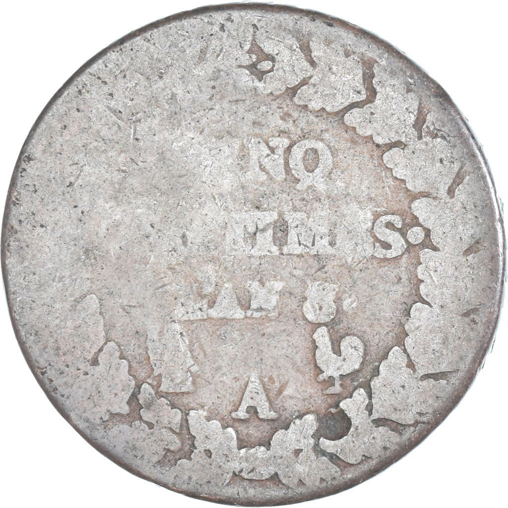 Moneda, Francia, Dupré, 5 Centimes, AN 8/5, Paris, BC, Cobre, Gadoury:126a