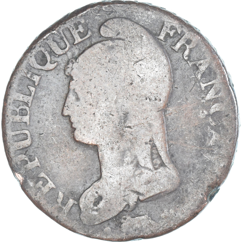Moeda, França, Dupré, 5 Centimes, AN 8/5, Paris, VF(20-25), Cobre