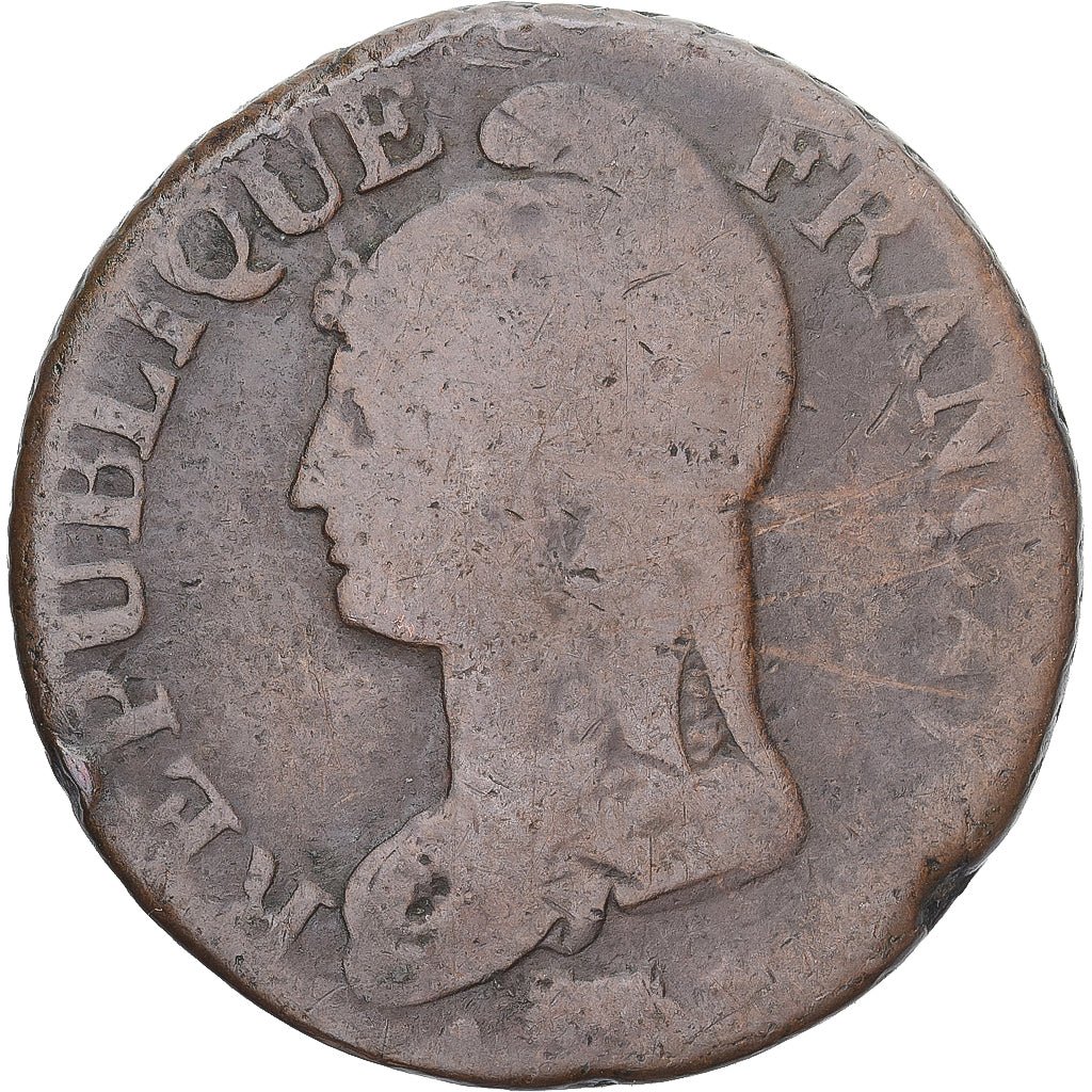 Münze, Frankreich, Dupré, 5 Centimes, AN 8/5, Paris, S, Kupfer, Gadoury:126a