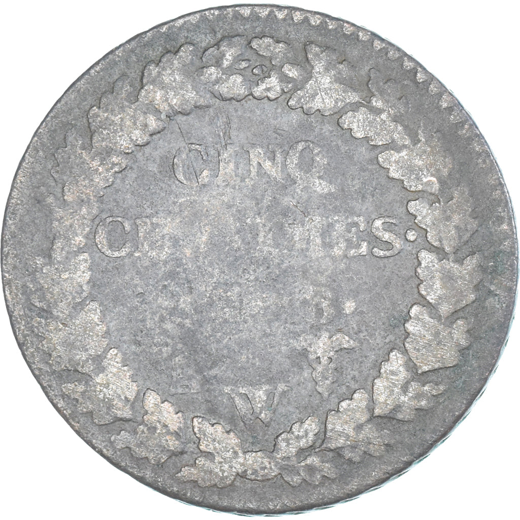 Moneda, Francia, Dupré, 5 Centimes, AN 8, Lille, BC, Cobre, Gadoury:126a
