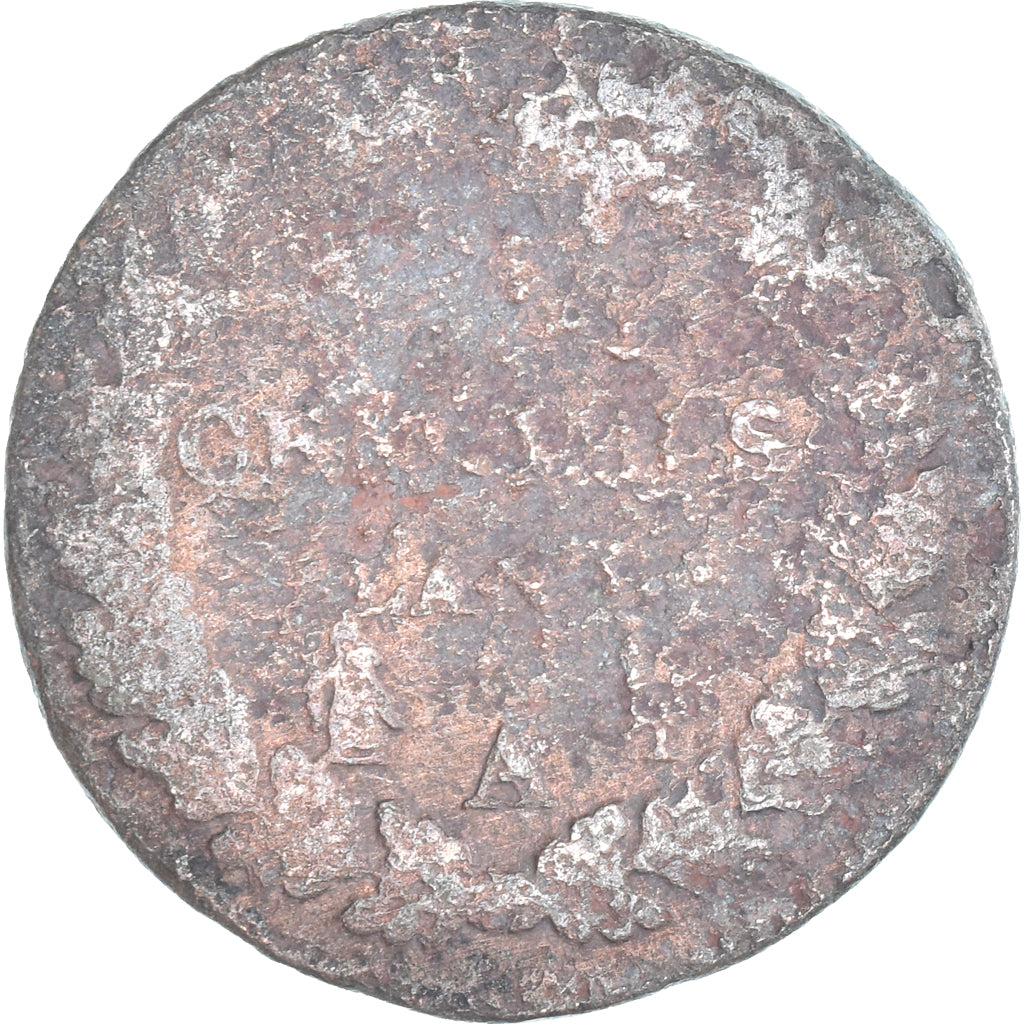Moeda, França, Dupré, 5 Centimes, Paris, VG(8-10), Cobre, Gadoury:126/126a