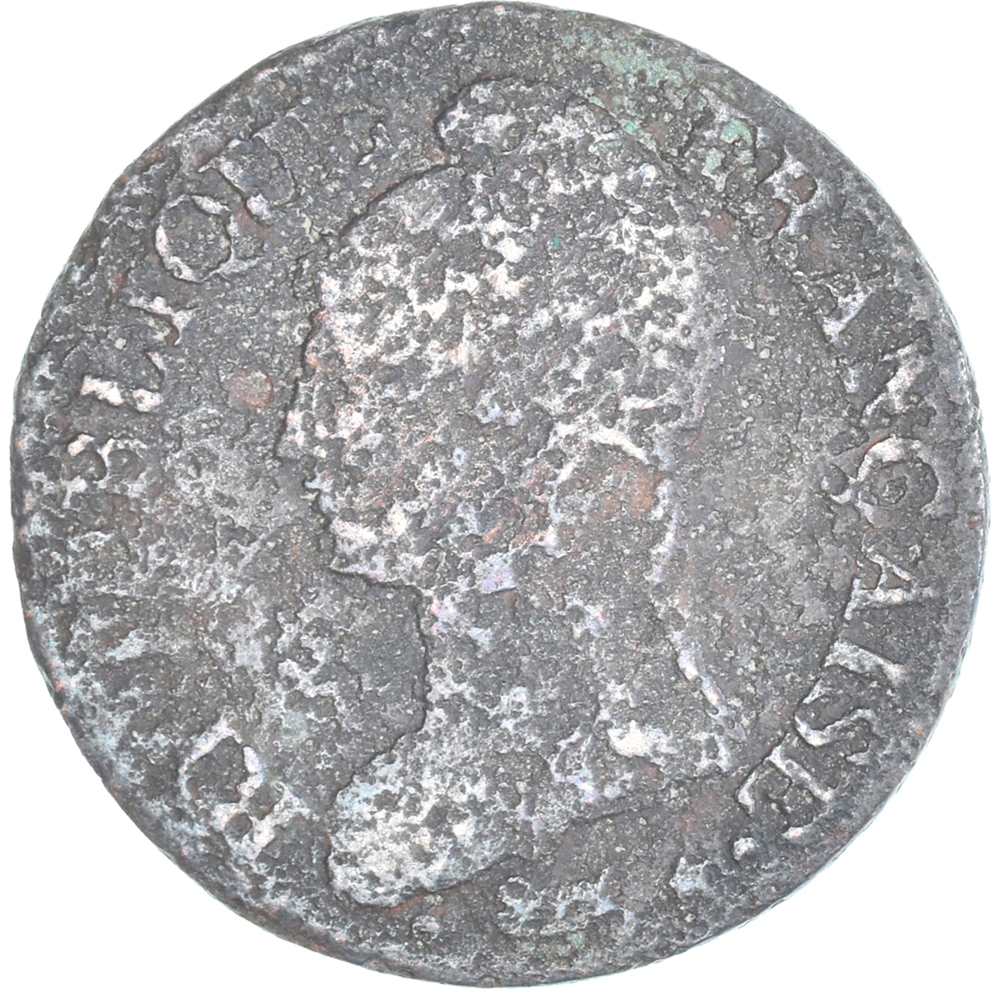 Moneta, Francia, Dupré, 5 Centimes, Paris, B, Rame, Gadoury:126/126a