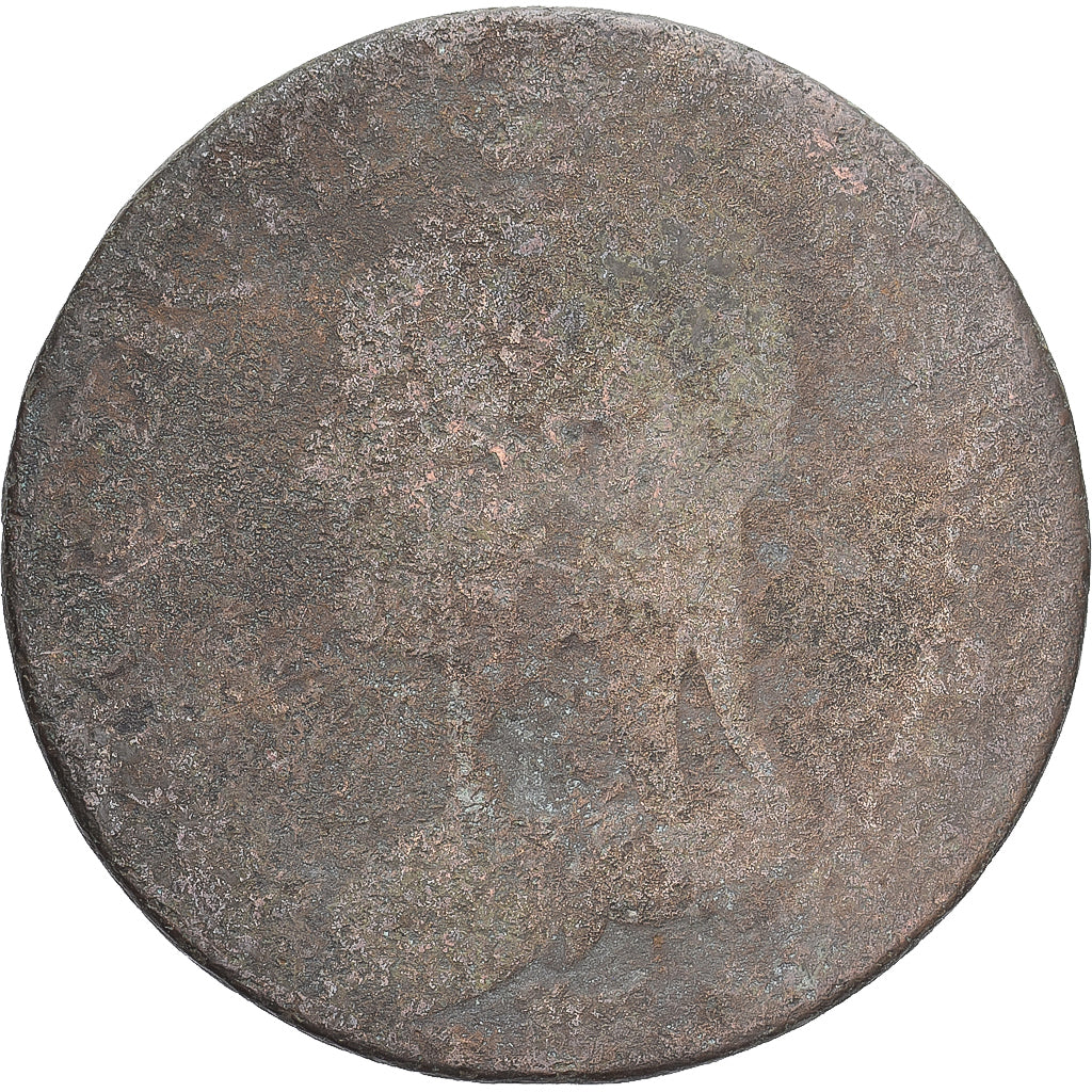 Moneda, Francia, Dupré, 5 Centimes, Paris, BC, Cobre, Gadoury:126/126a