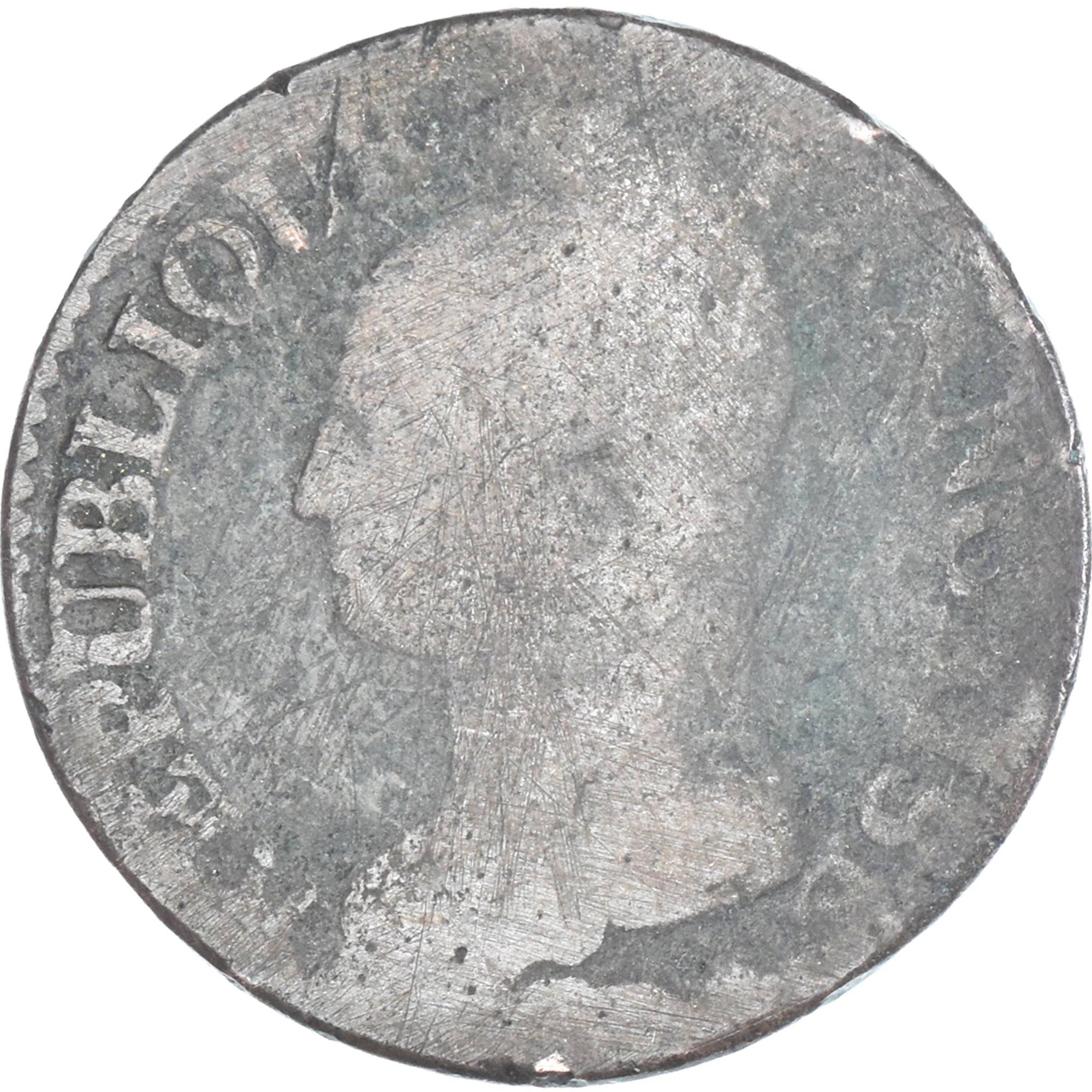 Moneta, Francia, Dupré, 5 Centimes, Paris, B+, Rame, Gadoury:126/126a