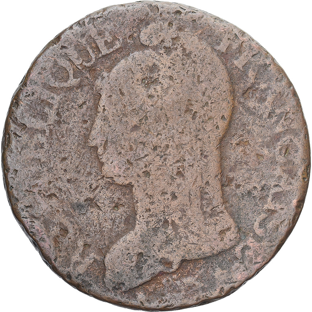 Munten, Frankrijk, Dupré, 5 Centimes, Paris, ZG+, Koper, Gadoury:126/126a