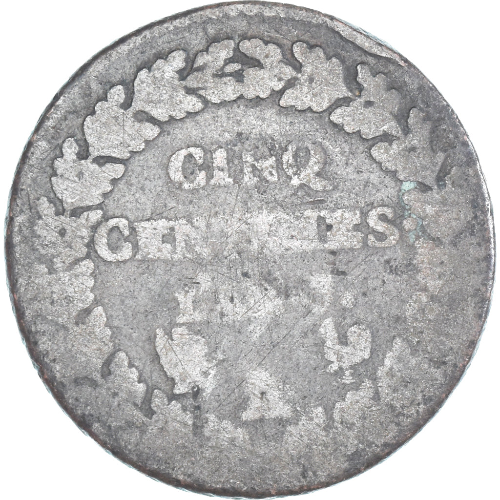 Moeda, França, Dupré, 5 Centimes, Paris, F(12-15), Cobre, Gadoury:126/126a