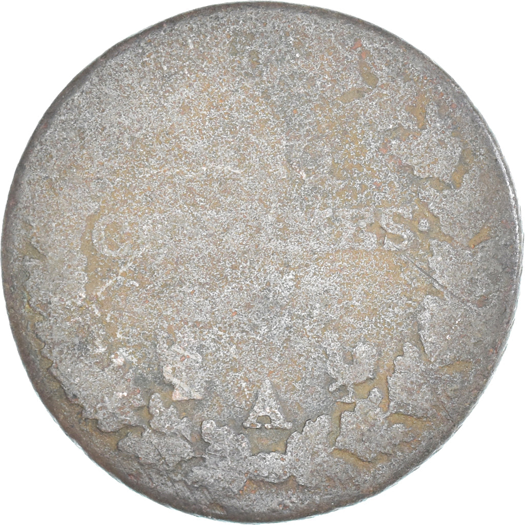 Moeda, França, Dupré, 5 Centimes, Paris, F(12-15), Cobre, Gadoury:126/126a