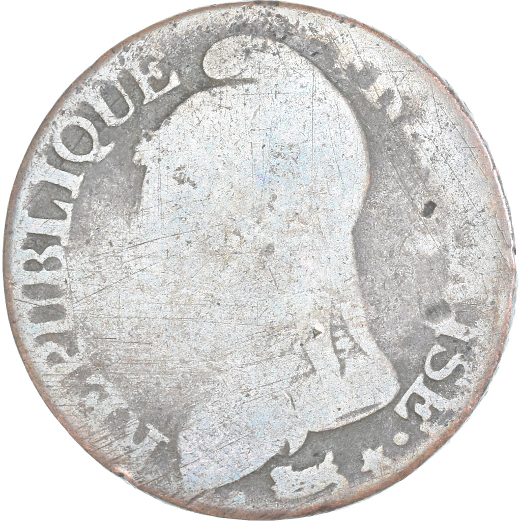 Moeda, França, Dupré, 5 Centimes, Paris, F(12-15), Cobre, Gadoury:126/126a