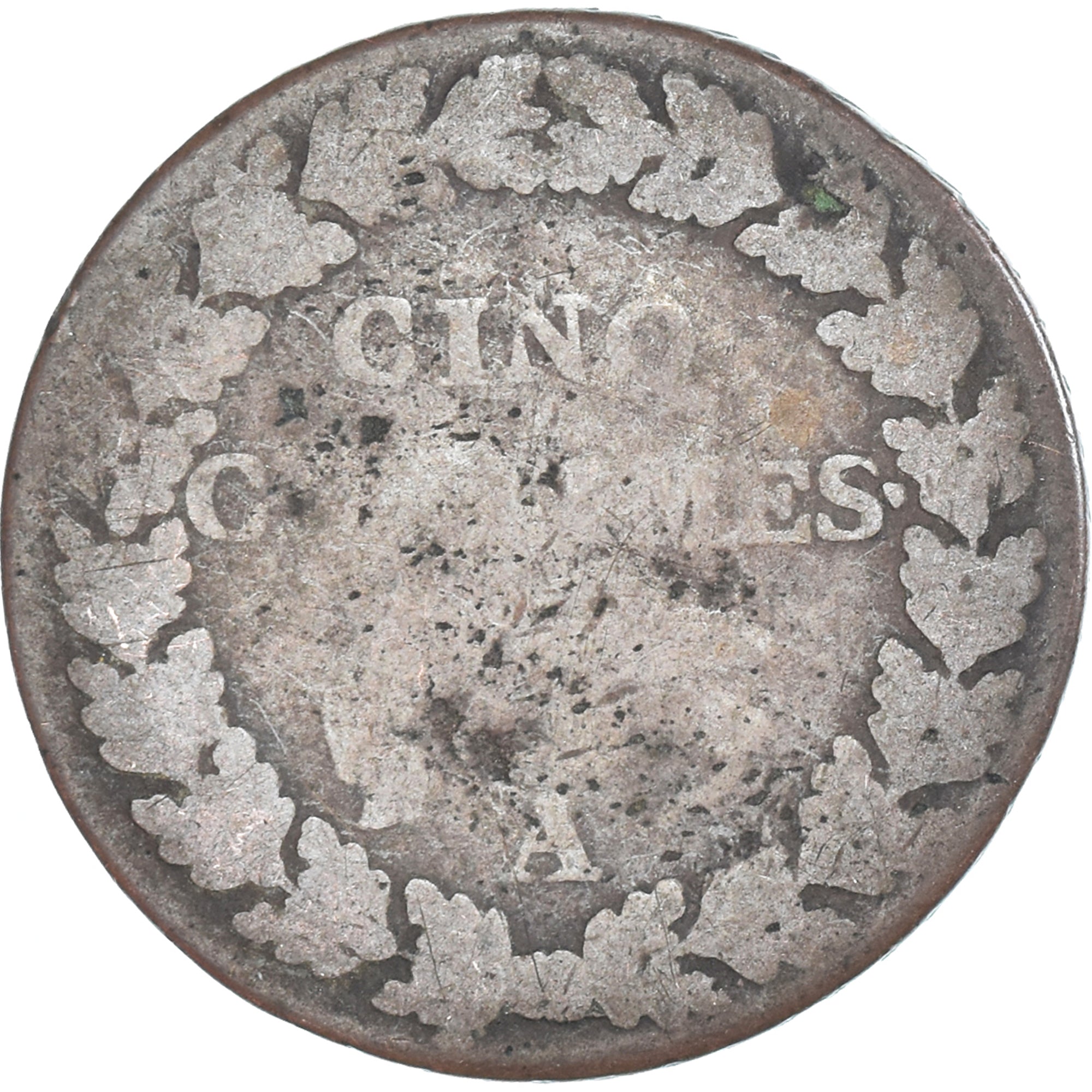 Moneta, Francja, Dupré, 5 Centimes, Paris, VF(20-25), Miedź, Gadoury:126/126a