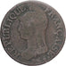 Moneda, Francia, Dupré, 5 Centimes, Paris, BC+, Cobre, Gadoury:126/126a