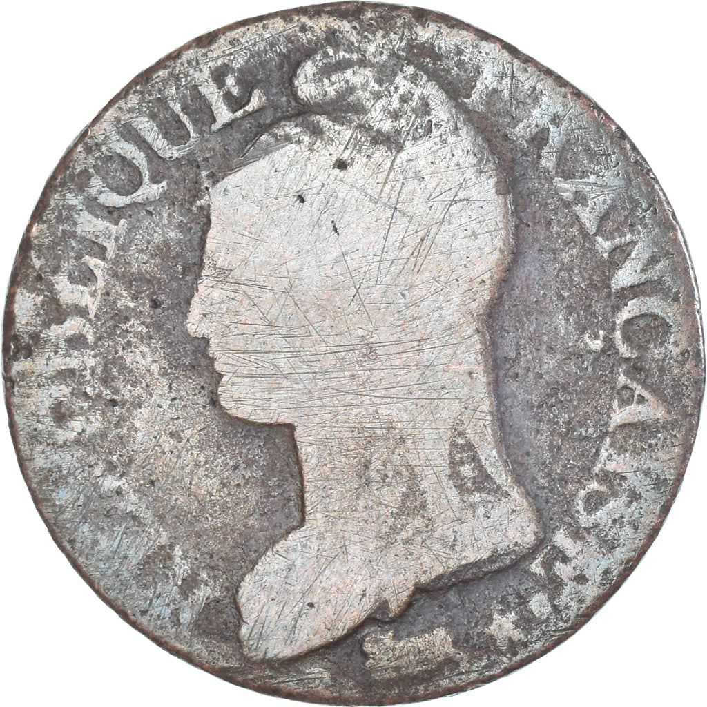 Munten, Frankrijk, Dupré, 5 Centimes, Paris, FR, Koper, Gadoury:126/126a