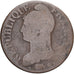 Moneda, Francia, Dupré, 5 Centimes, Paris, BC+, Cobre, Gadoury:126/126a