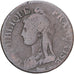 Moneda, Francia, Dupré, 5 Centimes, Paris, BC+, Cobre, Gadoury:126/126a