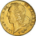 Moneta, Francia, Louis XV, Double Louis d'or au bandeau, 1747, Strasbourg, BB+
