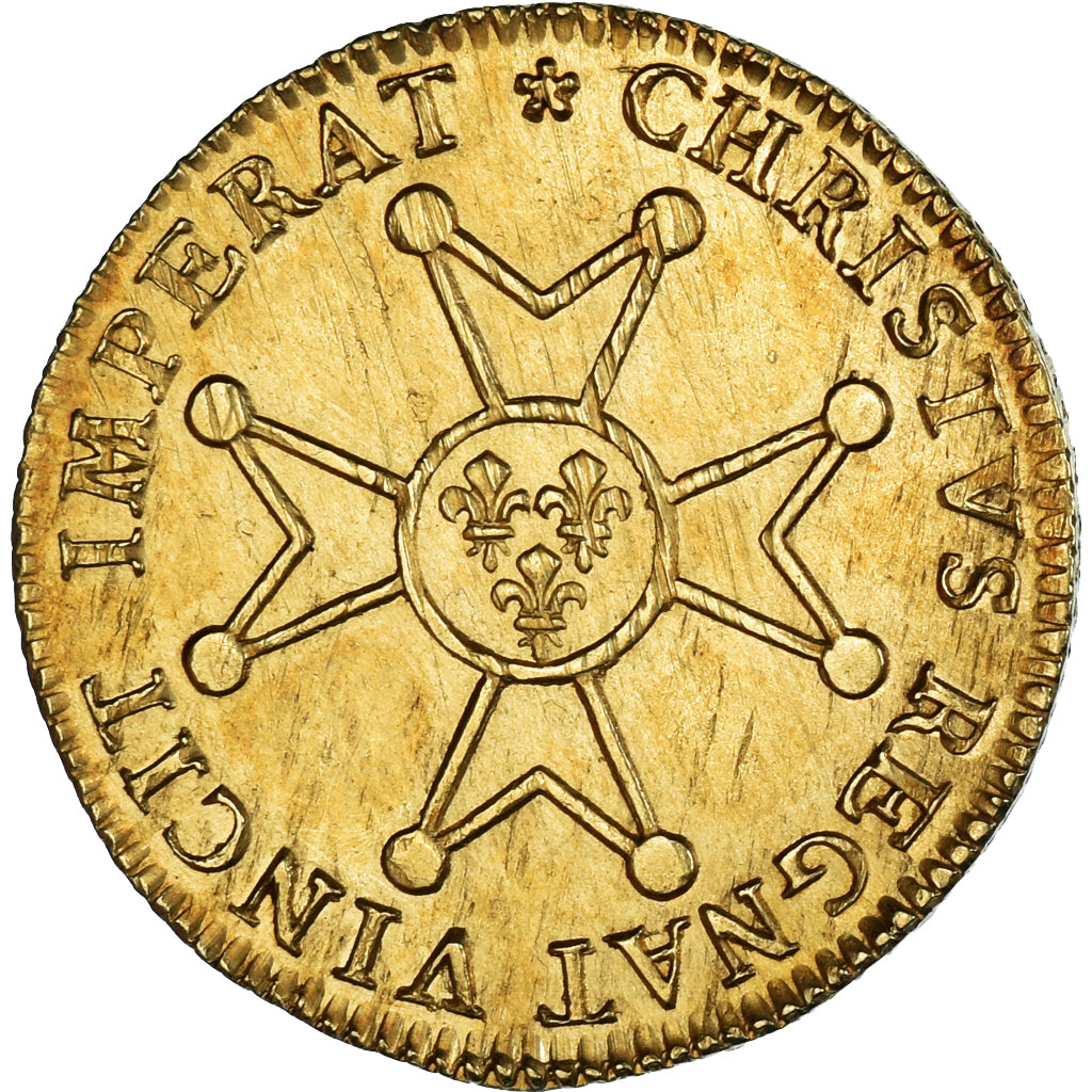 Francia, Louis XV, louis à la croix de chevalier, 1718, Paris, Oro, MBC