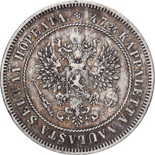 Coin, Finland, Nicholas II, 2 Markkaa, 1906, Helsinki, L, EF(40-45), Silver