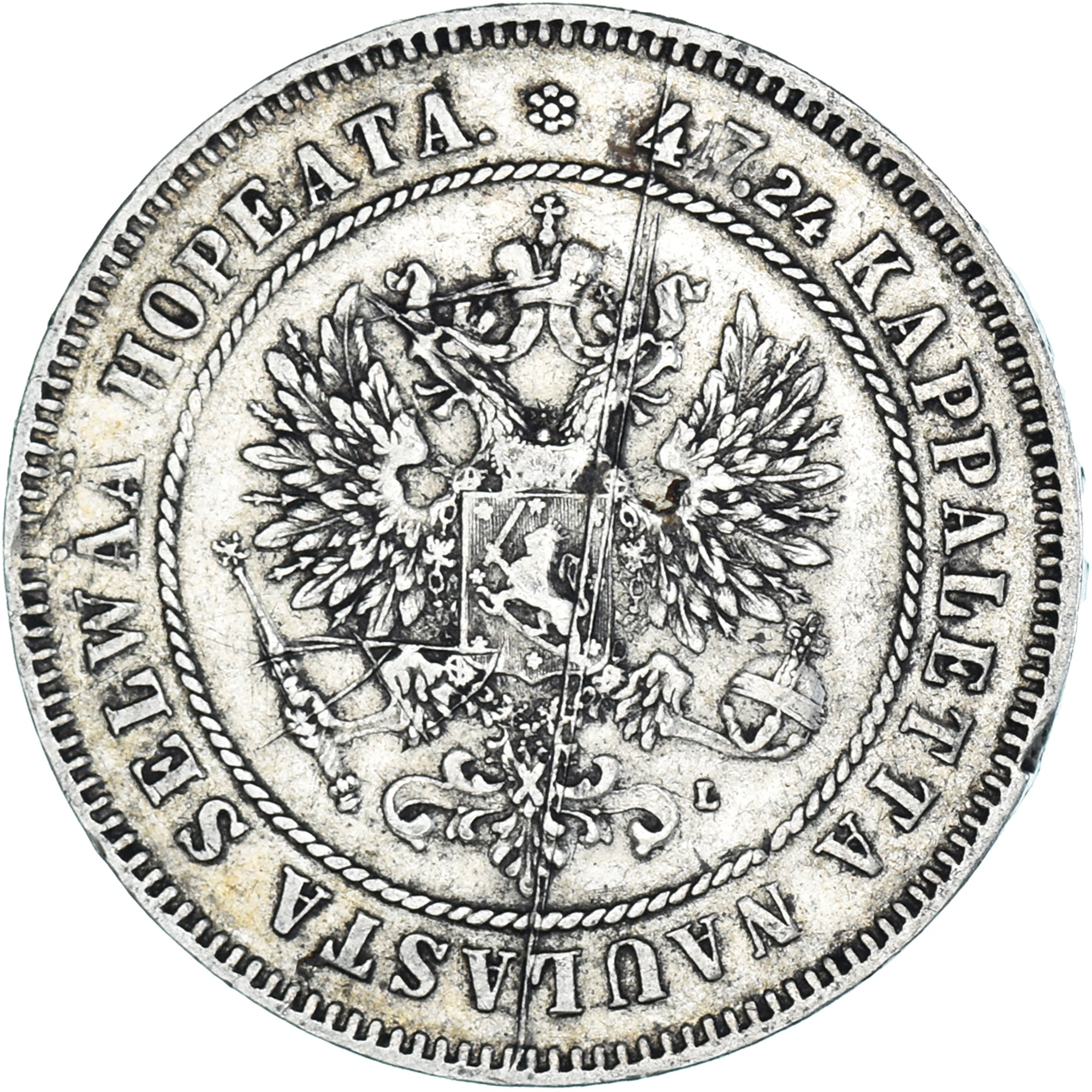 Monnaie, Finlande, Nicholas II, 2 Markkaa, 1906, Helsinki, L, TTB, Argent