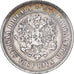 Moneda, Finlandia, Alexander II, 2 Markkaa, 1872, Helsinki, MBC, Plata, KM:7.2