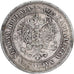 Moneda, Finlandia, Alexander II, 2 Markkaa, 1872, Helsinki, MBC, Plata, KM:7.2