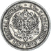 Moneda, Finlandia, Alexander II, 2 Markkaa, 1872, Helsinki, MBC, Plata, KM:7.2