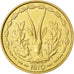 Coin, West African States, 25 Francs, 1970, MS(63), Aluminum-Bronze, KM:E5