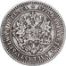 Moeda, Finlândia, Alexander II, 2 Markkaa, 1870, Helsinki, EF(40-45), Prata
