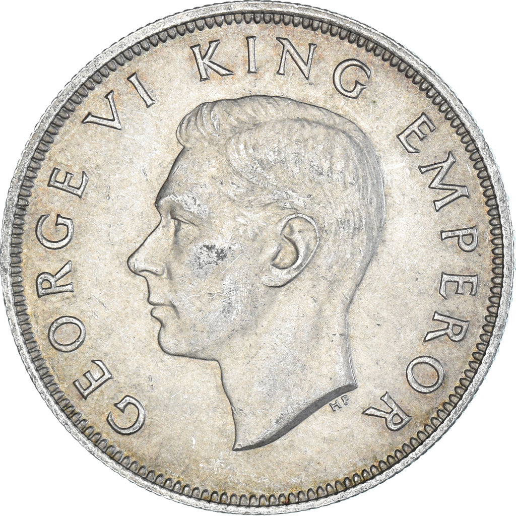 Moneta, Nowa Zelandia, George VI, Centennial, 1/2 Crown, 1940, British Royal