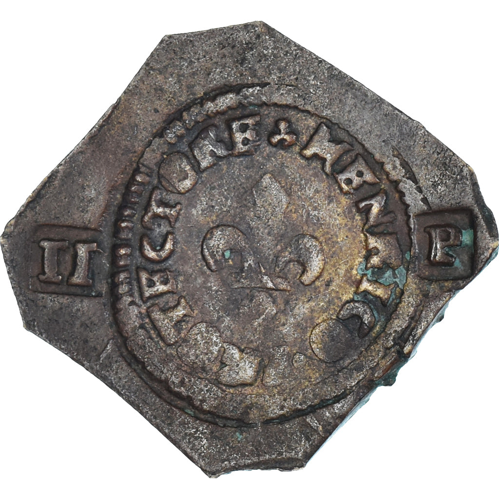 Cambrai, Henri IV, 2 patards, 1595, Cambrai, Siège de la ville, Cuivre, TB+