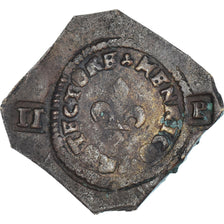 Cambrai, Henri IV, 2 patards, 1595, Cambrai, Siège de la ville, Cuivre, TB+