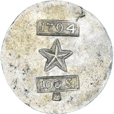 Netherlands, 100 stuivers, 1794, Maastricht, Siege of Maastricht, Silver