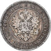 Moeda, Finlândia, Alexander II, 2 Markkaa, 1870, Helsinki, EF(40-45), Prata