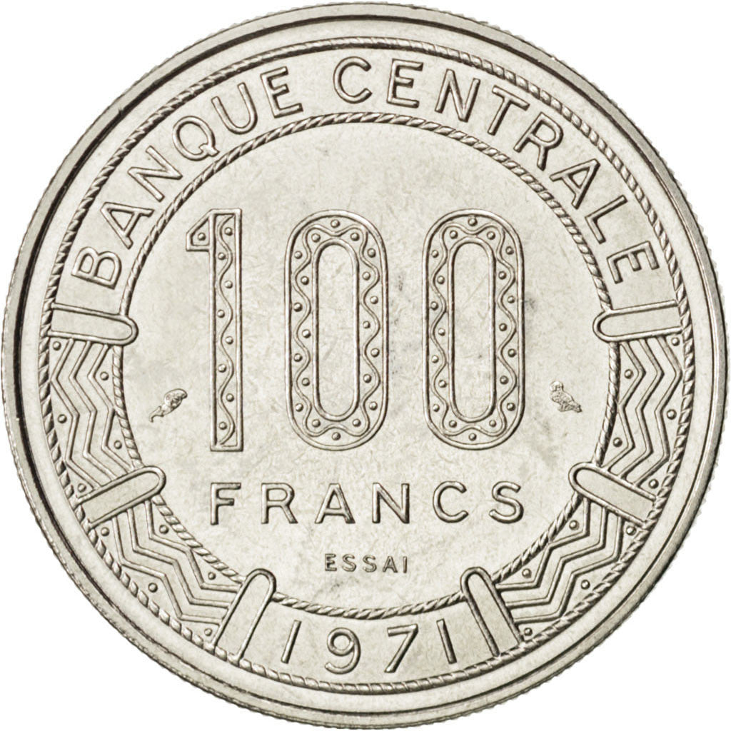 Coin, Cameroon, 100 Francs, 1971, Paris, MS(63), Nickel, KM:E13