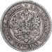 Moeda, Finlândia, Alexander II, 2 Markkaa, 1870, Helsinki, EF(40-45), Prata