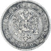 Moneda, Finlandia, Alexander II, 2 Markkaa, 1872, Helsinki, BC+, Plata, KM:7.2