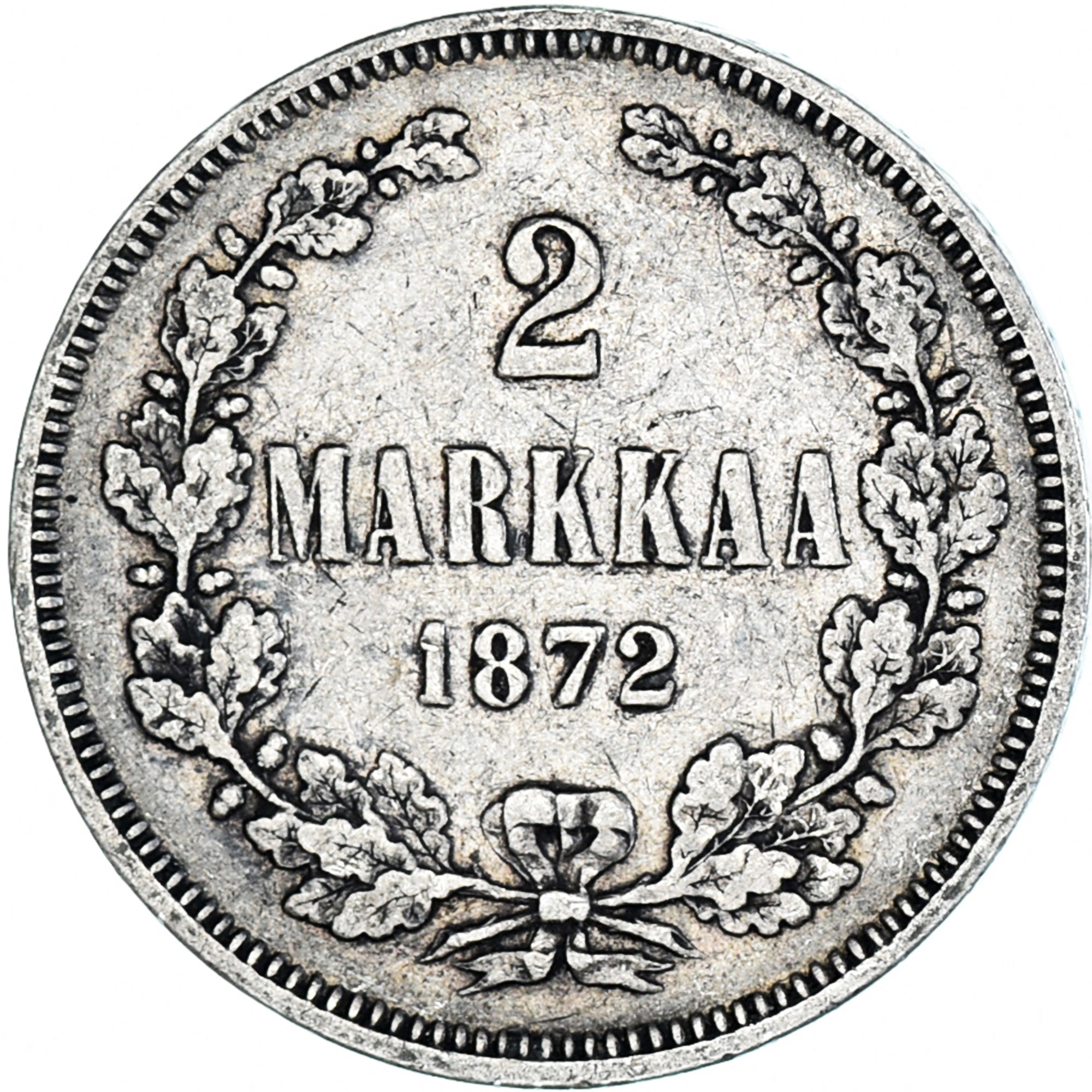 Monnaie, Finlande, Alexander II, 2 Markkaa, 1872, Helsinki, TTB, Argent, KM:7.2