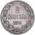 Moneda, Finlandia, Alexander II, 2 Markkaa, 1874, Helsinki, MBC, Plata, KM:7.2