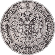Coin, Finland, Alexander II, 2 Markkaa, 1865, Helsinki, EF(40-45), Silver